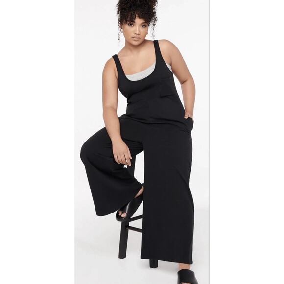 NWT Savage X Fenty Navy Blue Fleece Pull On Comfy Casual Jumpsuit Size 1X - Picture 3 of 10